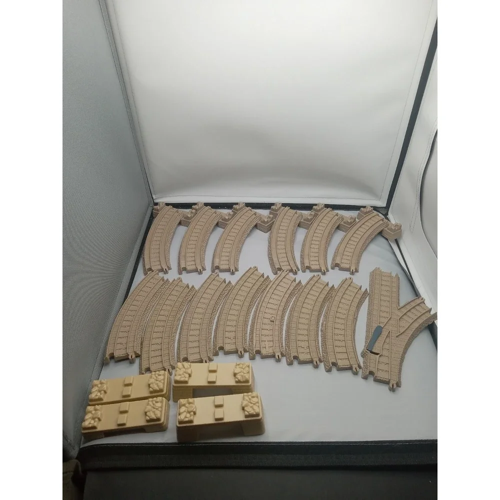 Thomas & Friends Trackmaster Train Tan Curved Riser Tracks And‎ More 18 Items